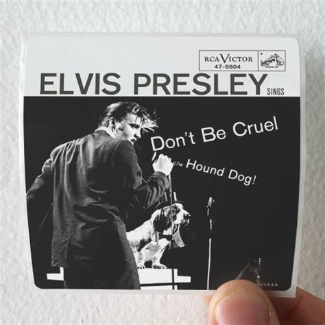 Elvis Presley Hound Dog Dont Be Cruel Album Cover Sticker