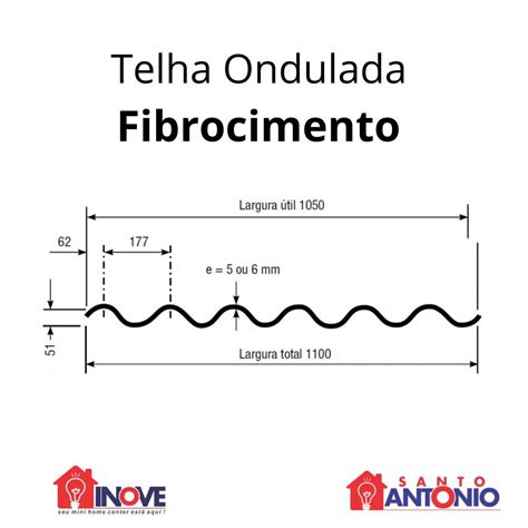 Telha Ondulada De Fibrocimento 2 44 X 1 10 X 5 Mm Brasilit DEPOSITO