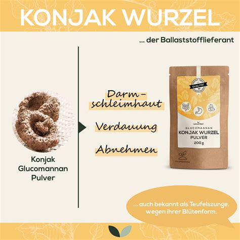 Sanutrition Reines Konjak Wurzel Glucomannan Pulver G Shop