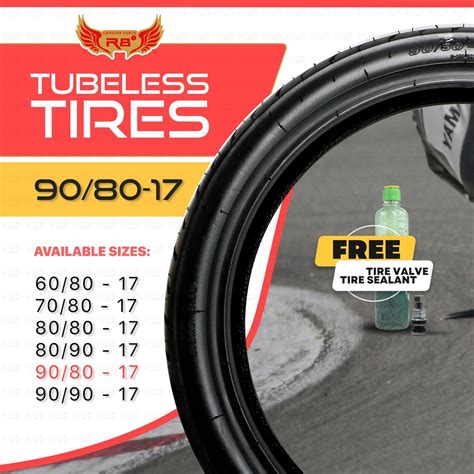 R Tubeless Tire X With Free Sealant And Pito