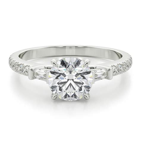 Amor Jewel 14K White Gold Over 1 9 Ct Round Cut Lab Created Diamond