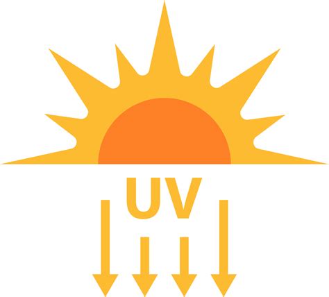 UV radiation icon solar ultraviolet light symbol for graphic design