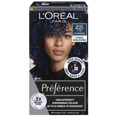 L Oréal Paris Vivid Colors 1 102 Blue Black Effektiv Nicehair dk