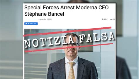 Il Ceo Di Moderna Non è Stato Arrestato Dalle Forze Speciali Americane