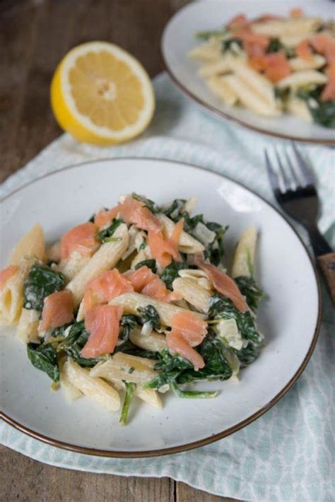 Pasta Met Spinazie En Gerookte Zalm Brenda Kookt Pasta