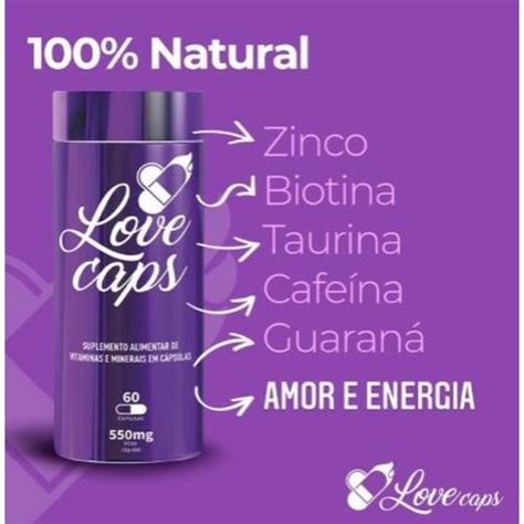 Love Caps 60 Cápsulas Aumento Da Libido E Disposição Em Promoção Na Americanas