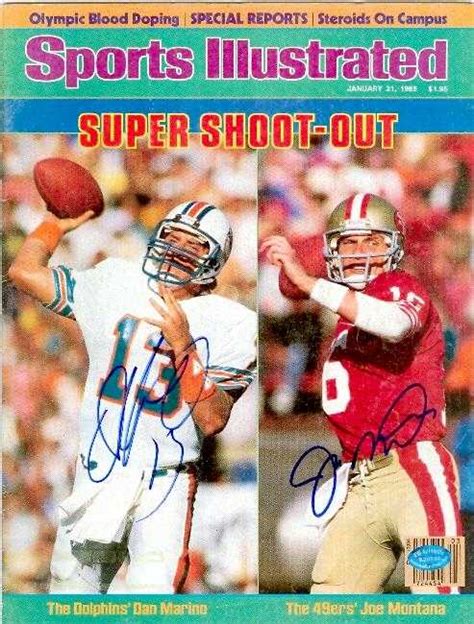 Dan Marino & Joe Montana autographed Sports Illustrated Magazine ...