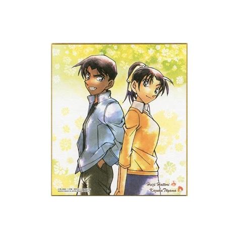 Detective Conan Shikishi Art 3 09 Heiji Hattori And Kazuka Toyama