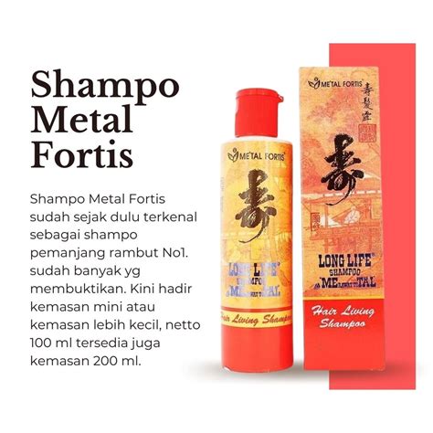 Jual Shampoo Metal Fortis Ml Shopee Indonesia