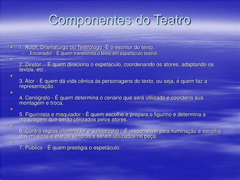 Quais Sao Os Elementos Do Teatro - FDPLEARN
