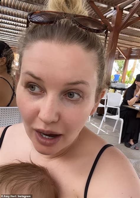 Amy Hart Poses In A Bikini While Detailing Her Post Baby Body Insecurities Daily Mail Online