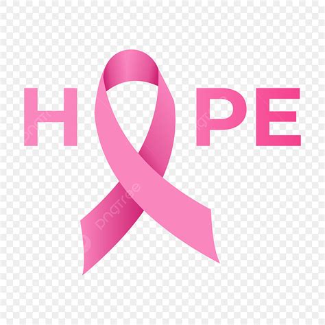 Breast Cancer Awareness Vector PNG Images, Hope Pink Ribbon October Breast Cancer Awareness ...