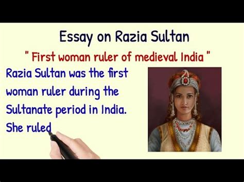 Essay On Razia Sultan Razia Sultan Essay In English Few Lines On