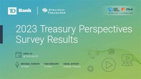 Treasury Perspectives Survey Strategic Treasurer