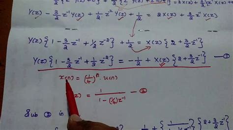 Problem Solved In Difference Equation With Initial Conditions Using Z Transform Youtube