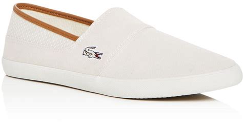 Lacoste Men's Marice Slip-on Sneakers in White for Men | Lyst