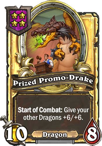 Tier 4 Prized Promo Drake Gold Hearthstone Top Decks