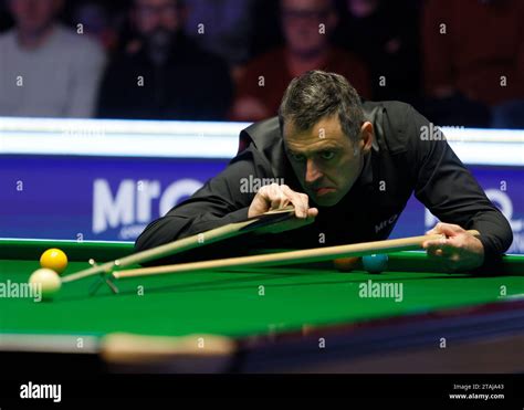 Ronnie O Sullivan During His Match Against Zhou Yuelong Not Pictured