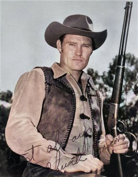 RARE STILL CHUCK CONNORS THE RIFLEMAN CLOSEUP SIGNED EBay