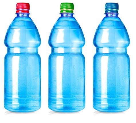Premium Photo | Three water bottles isolated on white