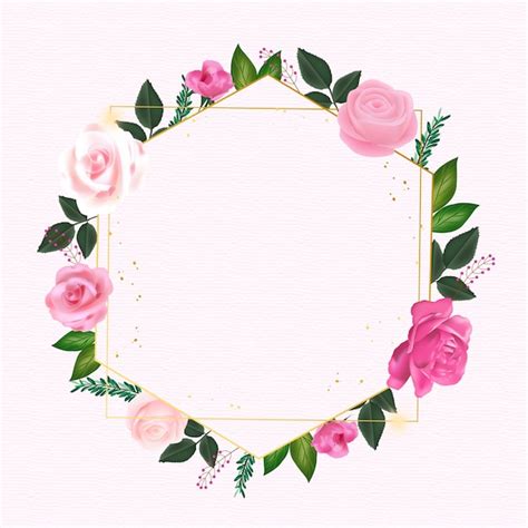 Free Vector Realistic Rose Day Frame Illustration