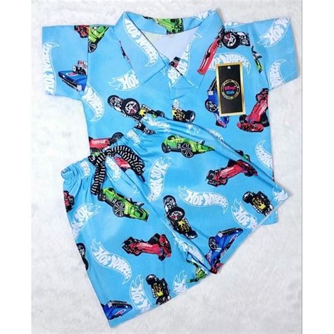 HOT WHEELS ROUPA TEMÁTICA CONJUNTO INFANTIL Shopee Brasil