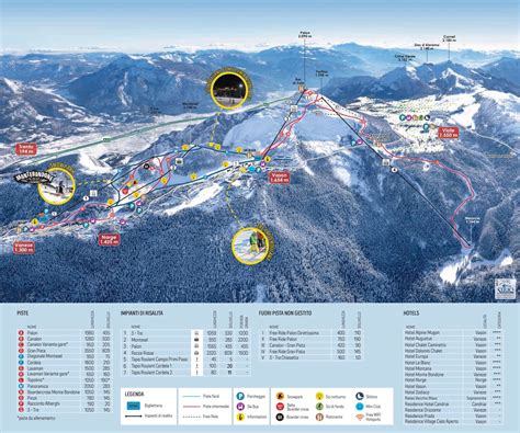 Monte Bondone Mapa Mapa