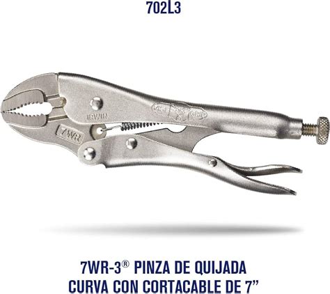 Irwin Vise Grip Original Locking Pliers With Wire Cutter Curved Jaw