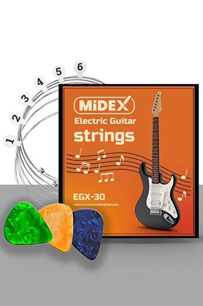 Midex Egx C Elektro Gitar Teli Tak M Pena Ve Capo Seti Fiyat Ar Ivi