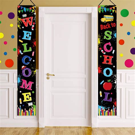 Loonelo Welcome Back To School Porch Banner First Day Of