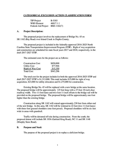 Fillable Online Categorical Exclusion Action Classification Form Fax