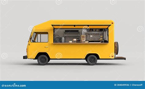 Food truck on the street stock photo. Image of retail - 304049936