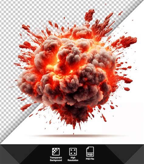 Premium Psd Psd Explosion On Transparent Background