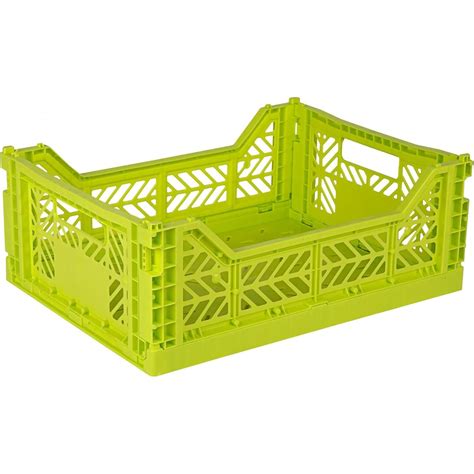 AYKASA Collapsible Storage Bins, Plastic Crate for Storage, Collapsible