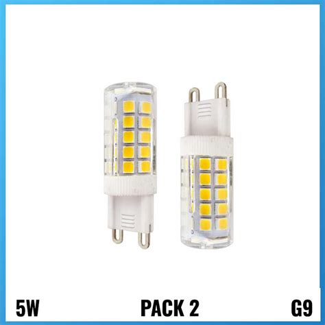 Pack 2 Unidades Bombilla Led G9 5w CerÁmica Tienda De