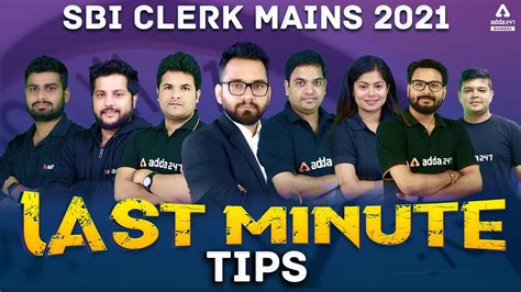 SBI Clerk Mains 2021 Exam Last Minute Tips YouTube