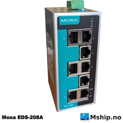 MOXA EDS 208A 8 Port Compact Unmanaged Ethernet Switch