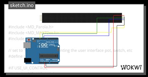 Led Matrix Display Simulation Wokwi Esp32 Stm32 Arduino Simulator