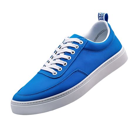 A Blue And White Shoe With A White Sole 59004347 Png