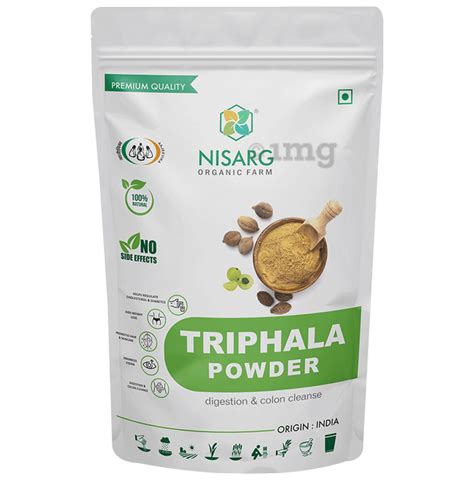 Nisarg Organic Farm Premium Quality Triphala Powder Buy Packet Of