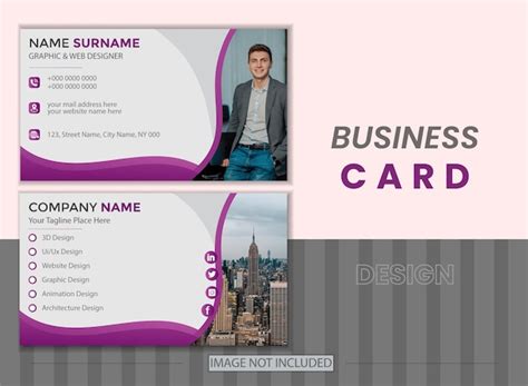 Premium Vector Sided Business Card Template Word