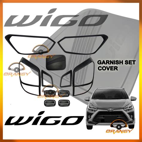 Toyota Wigo 2ND 3RD GEN 2017 To 2022 Garnish Combo Set Cover Matte