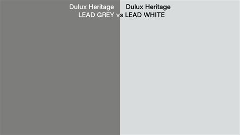 Dulux Heritage Lead Grey Vs Lead White Side By Side Comparison