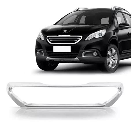 Moldura Grade Dianteira Peugeot 2008 2015 16 A 2019 Cromada