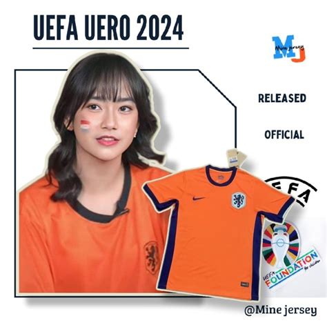 Jual Jersey Euro Belanda Home Baju Bola Grade Ori Shopee