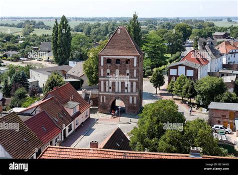 Anklam Tor Blick Vom Turm Der Marienkirche Kirche Stadt Usedom