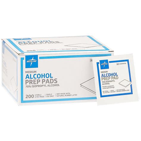 Alcohol Prep Pads Box Of 200