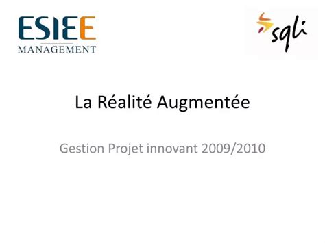 PPT La Réalité Augmentée PowerPoint Presentation free download ID