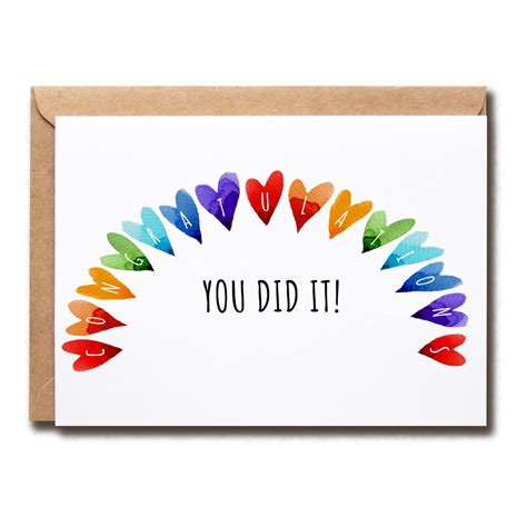 Congratulations You Did It!