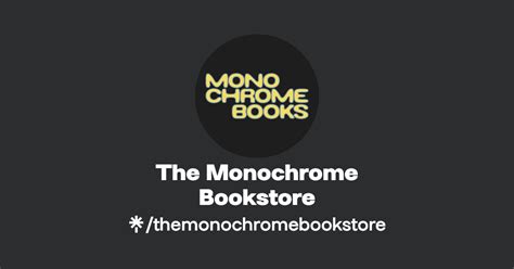 The Monochrome Bookstore Instagram TikTok Linktree